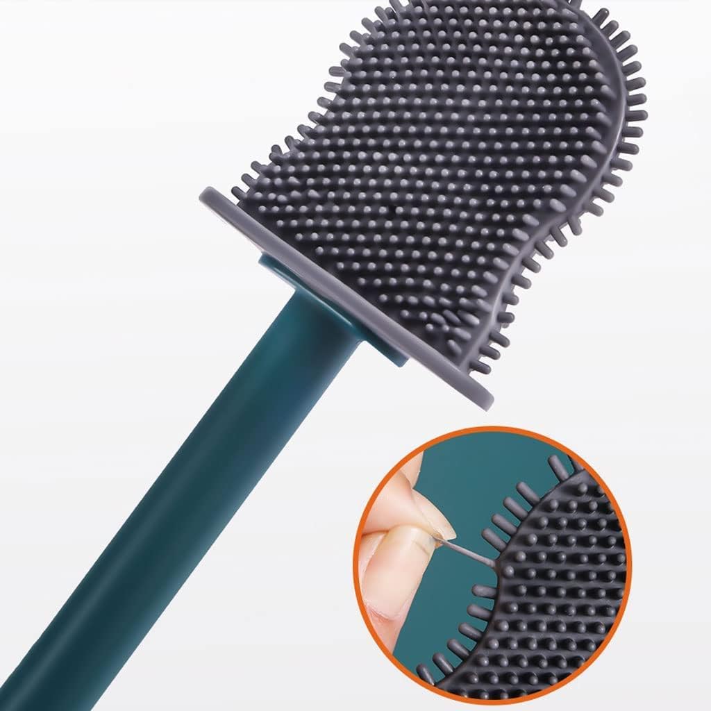 RUVOO Toilet Brush and Holder with Long Handle White 1638cm