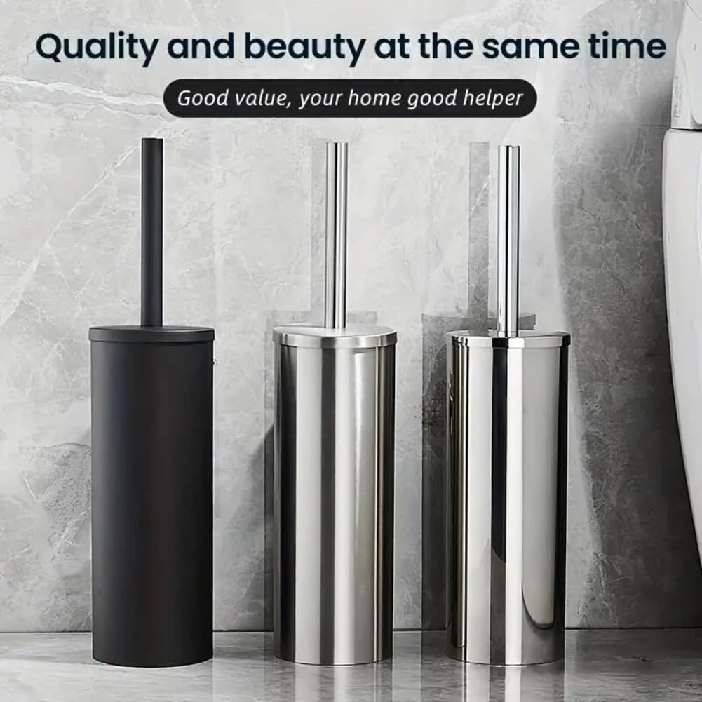 NLIEOPDA Wall Mounted Toilet Brush Set