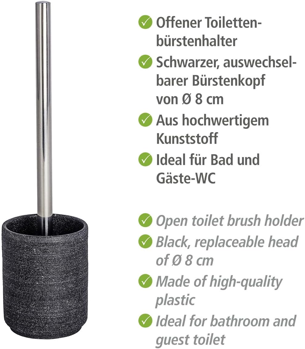 WENKO Toilet Brush Holder with Replaceable Brush Head