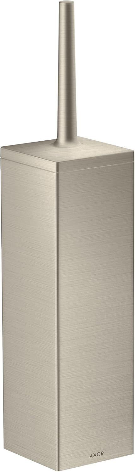 AXOR Universal Rectangular Toilet Brush Holder in Brushed Nickel
