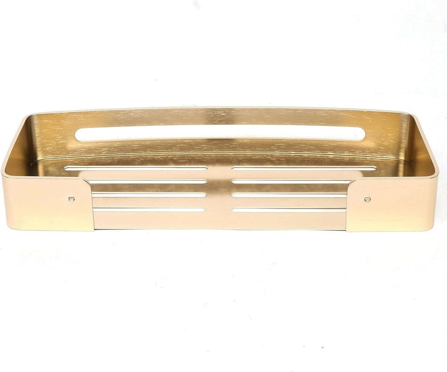 FINANCIALLY LIT LKOP Gold Aluminum Wall Mounted Shower Caddy