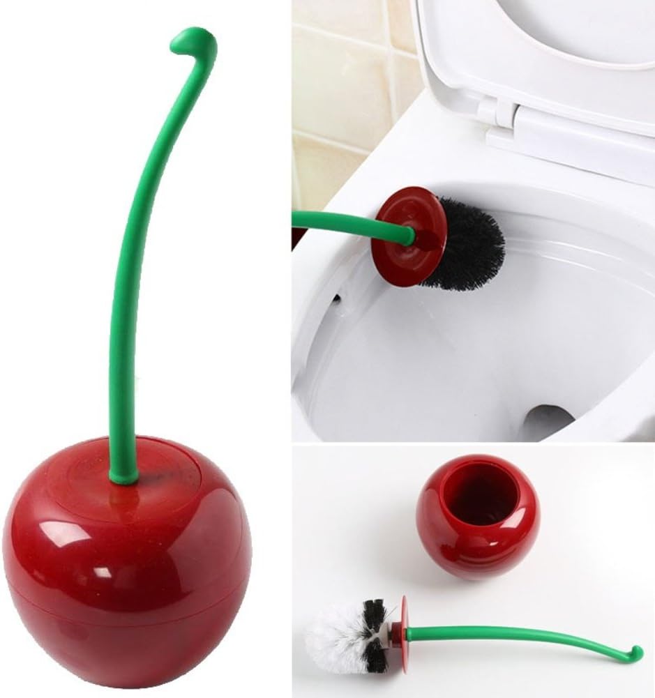 Yamalans Cherry Shaped Toilet Brush with Holder 1