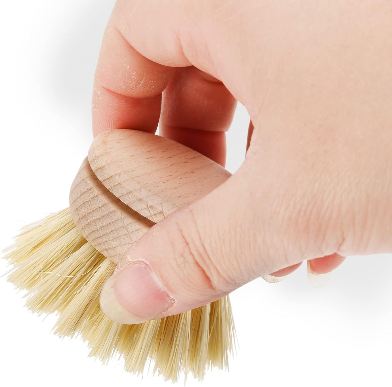 Nicfaky 6 Pcs Wooden Dish Brush Refillable Heads