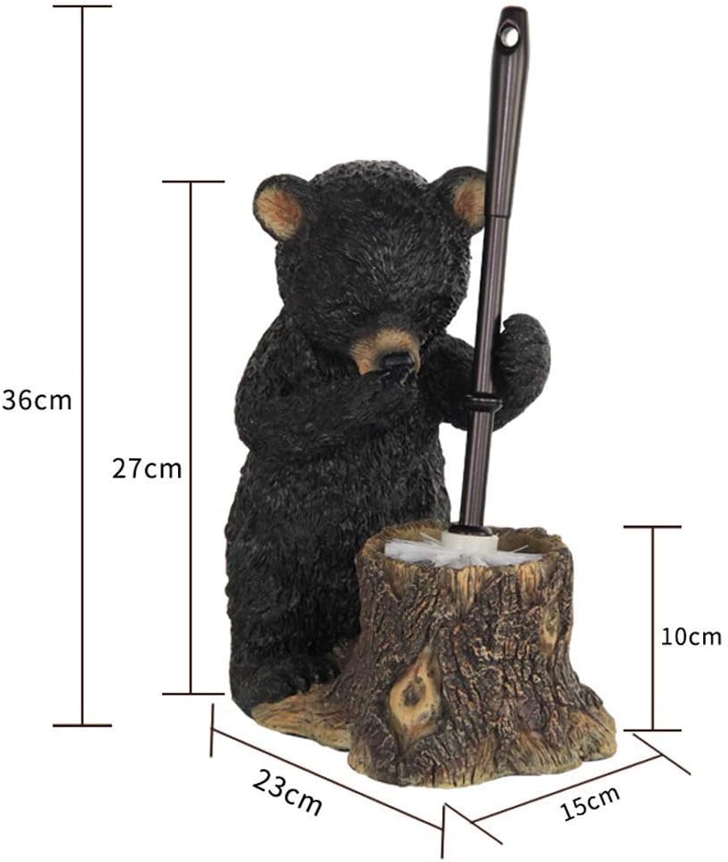 SPOUR Cartoon Bear Toilet Brush with Holder