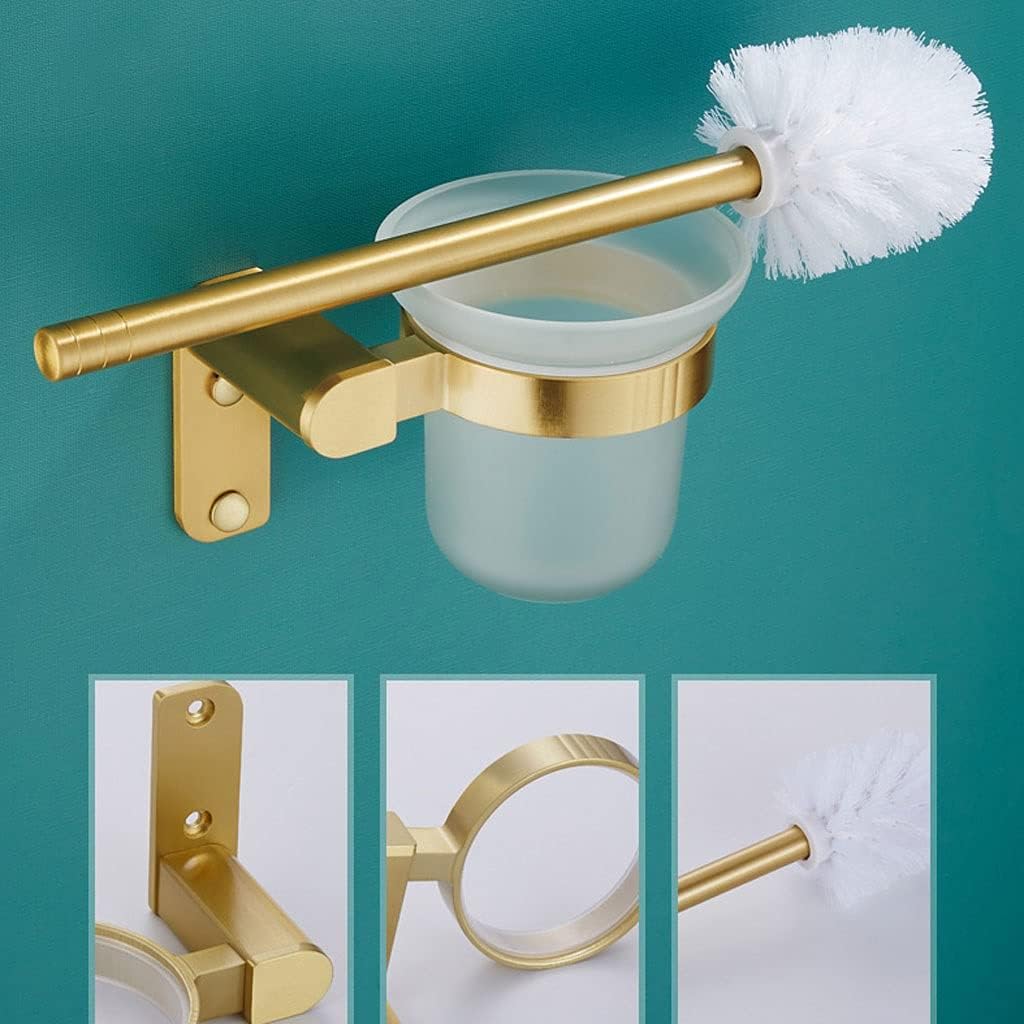 Toilet Brush with Wall Holder Durable Space-Saving Cleaning Kit