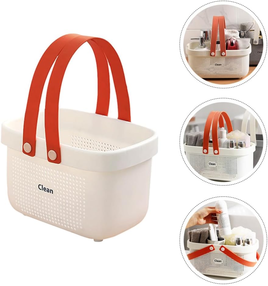 ABOOFAN Portable Shower Towel Basket with Handle 1