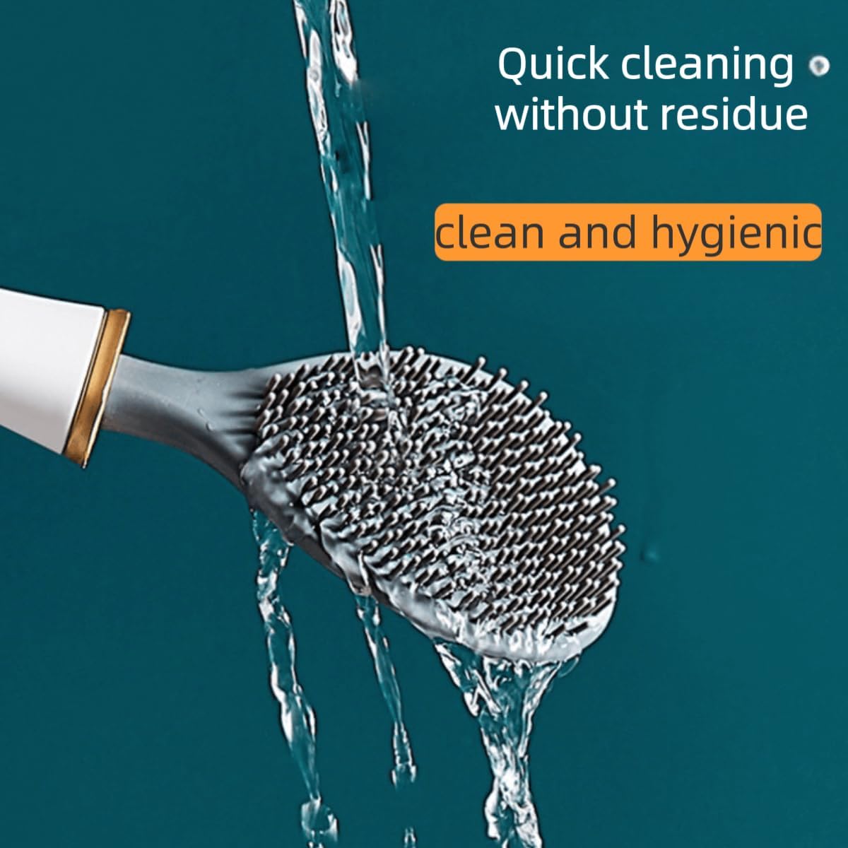 2025 New Upgrade Silicone Toilet Scrubber with Holder