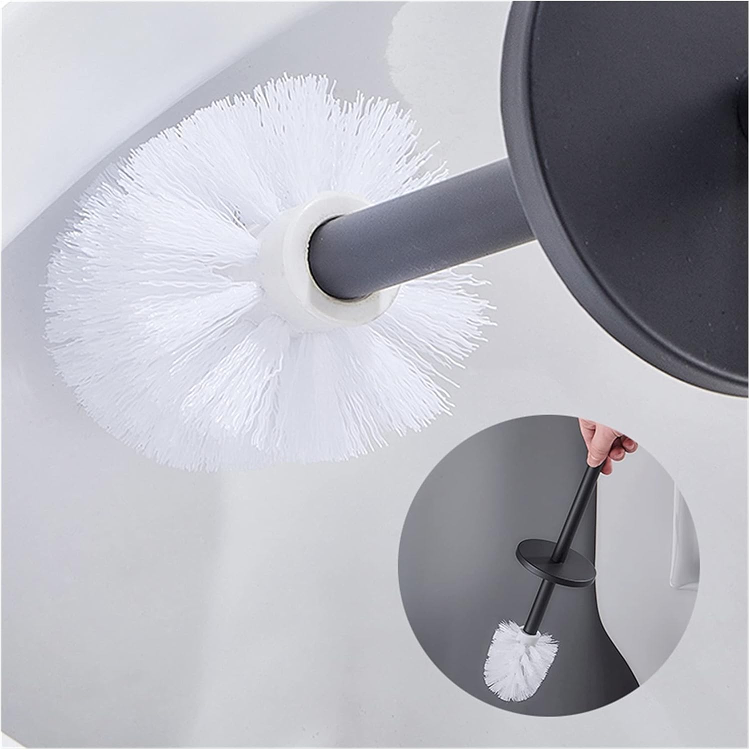 INPETS Toilet Brush Holder with Suction Cup