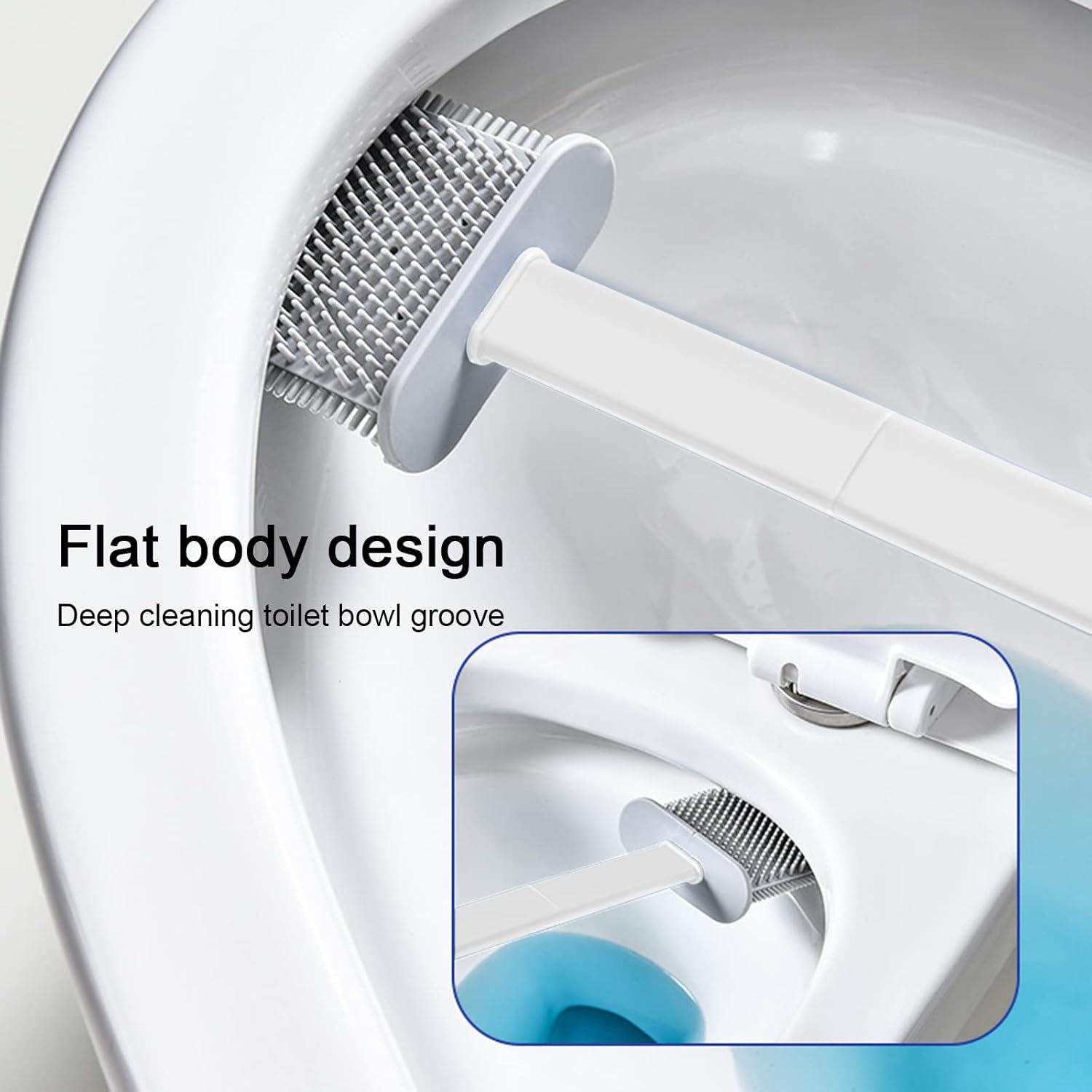 CENGNIAN Toilet Brush and Holder Set 3 in 1