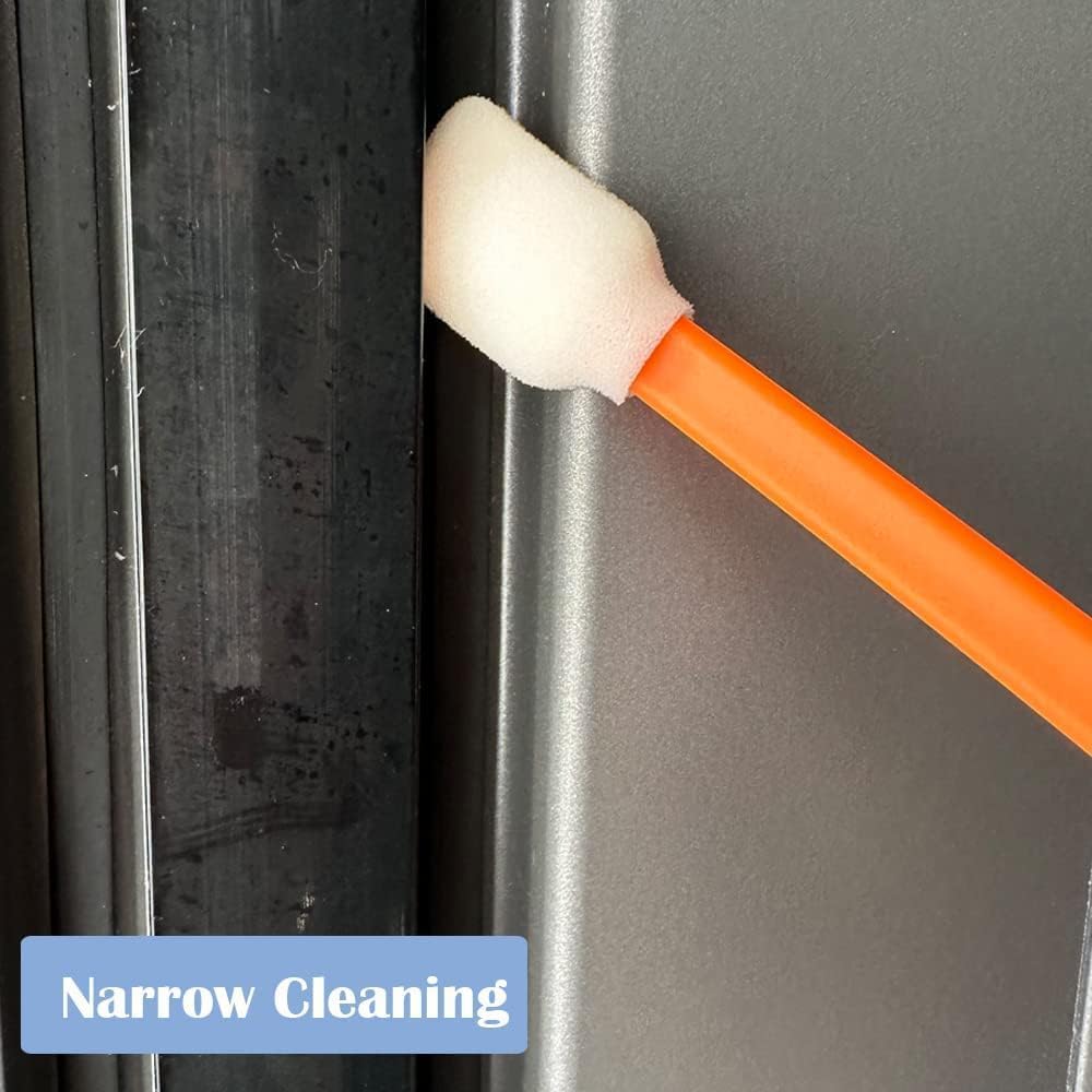 Wellgler 200pcs Disposable Crevice Cleaning Brush Orange