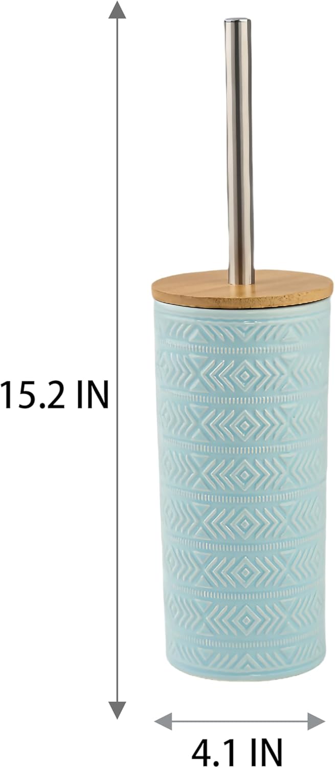 HAIJUFX Toilet Brush Holder Set - Baby Blue