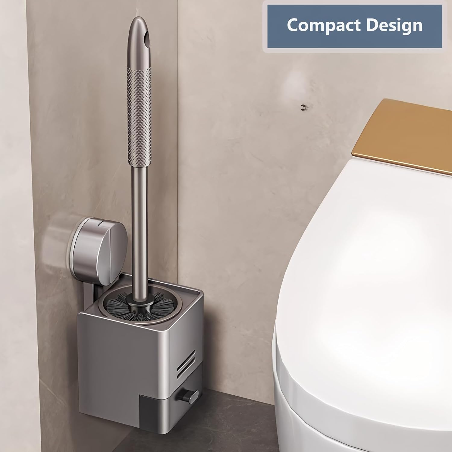 GHYFFF 2 Pack Wall Mounted Toilet Brush Set