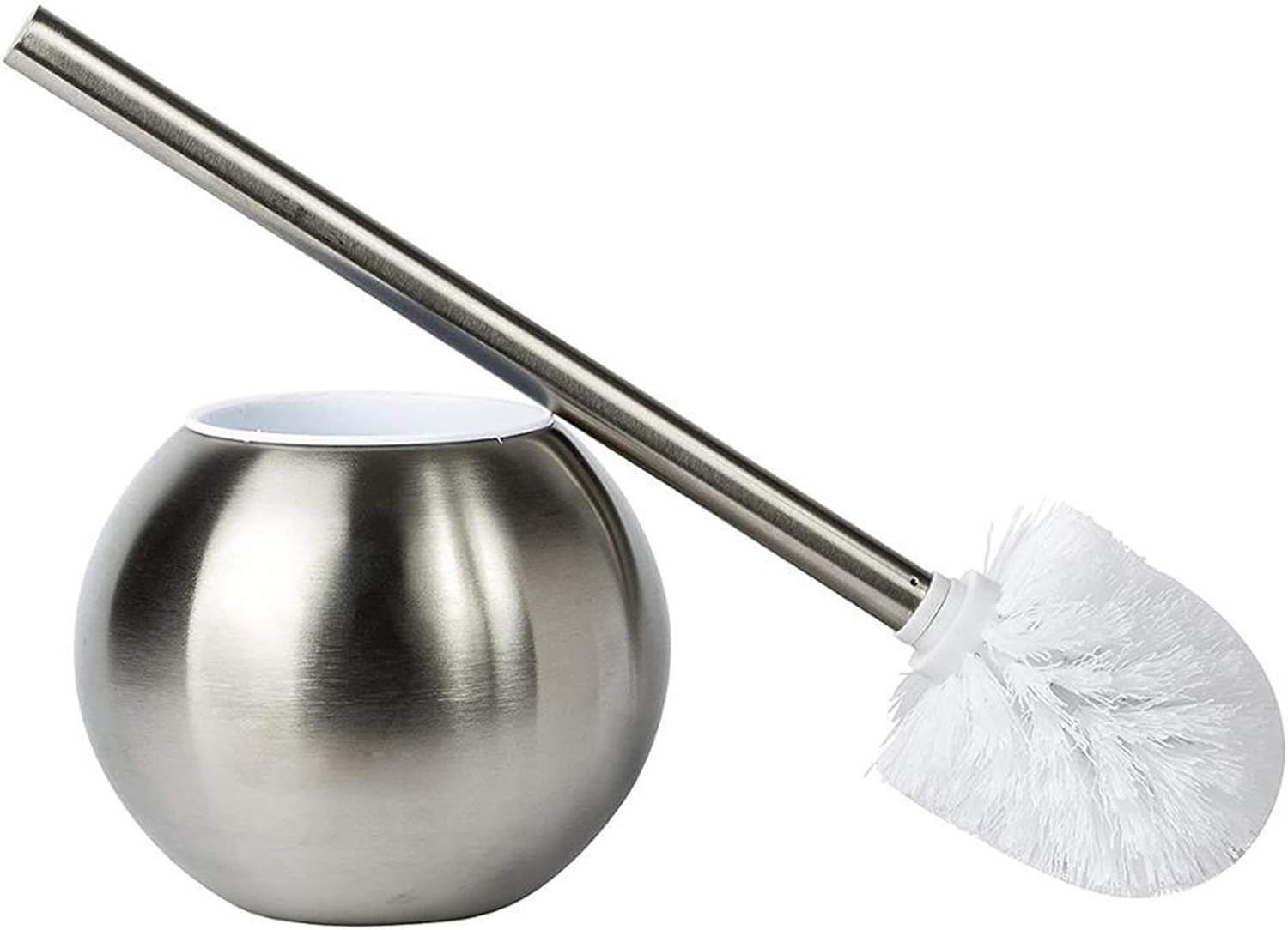 SPOUR Toilet Brush Set with Holder Silver