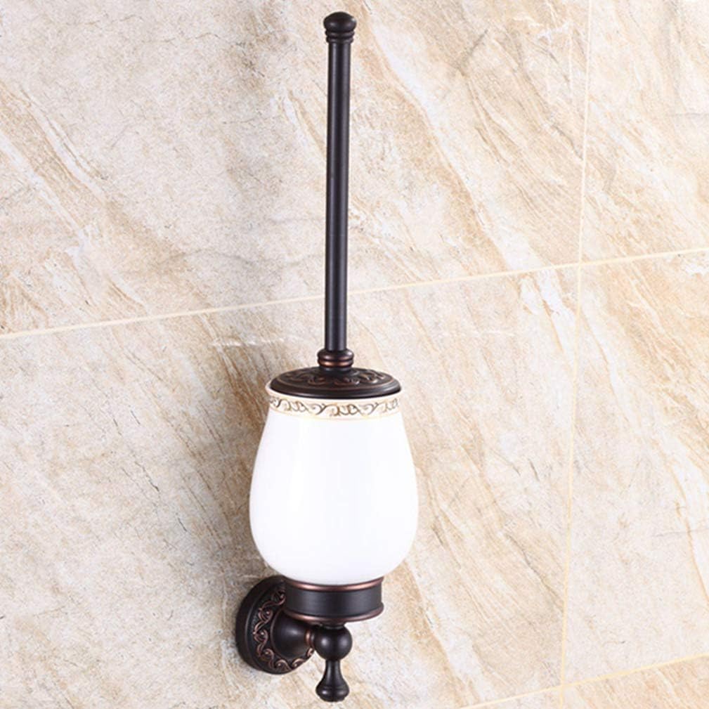 LUDSUY Oil Rubbed Bronze Toilet Brush Holder Set 1
