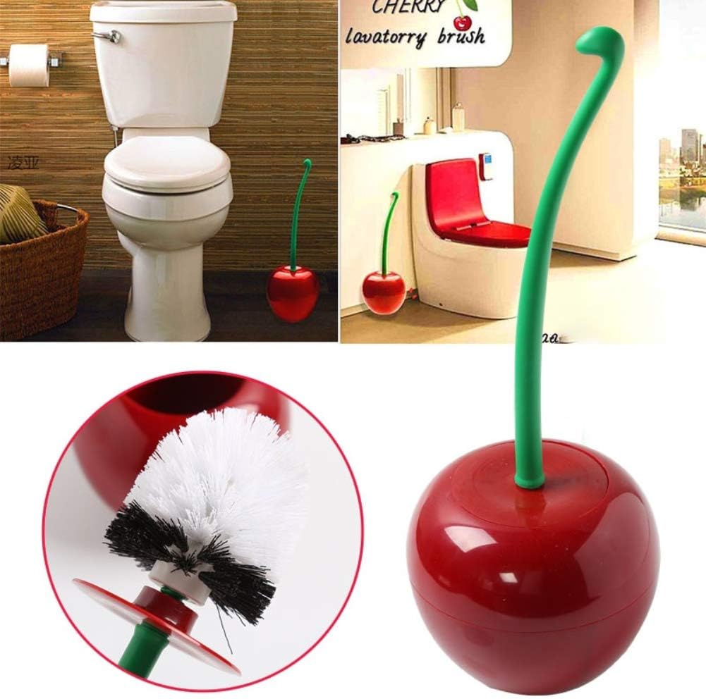Yamalans Cherry Shaped Toilet Brush with Holder 1