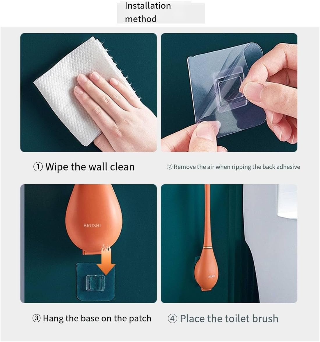 2025 Flexible Silicone Toilet Brush Set with Holder