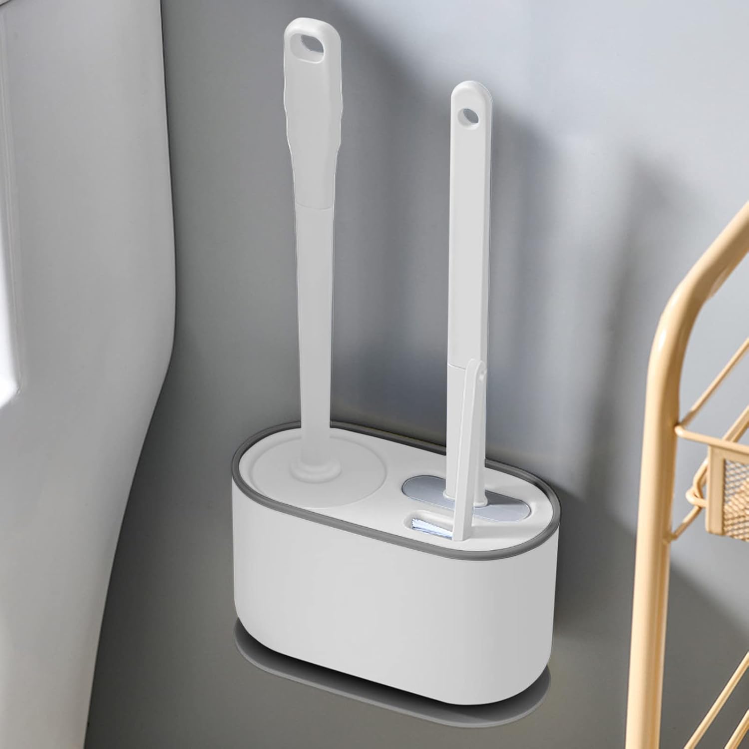 CENGNIAN Toilet Brush and Holder Set 3 in 1