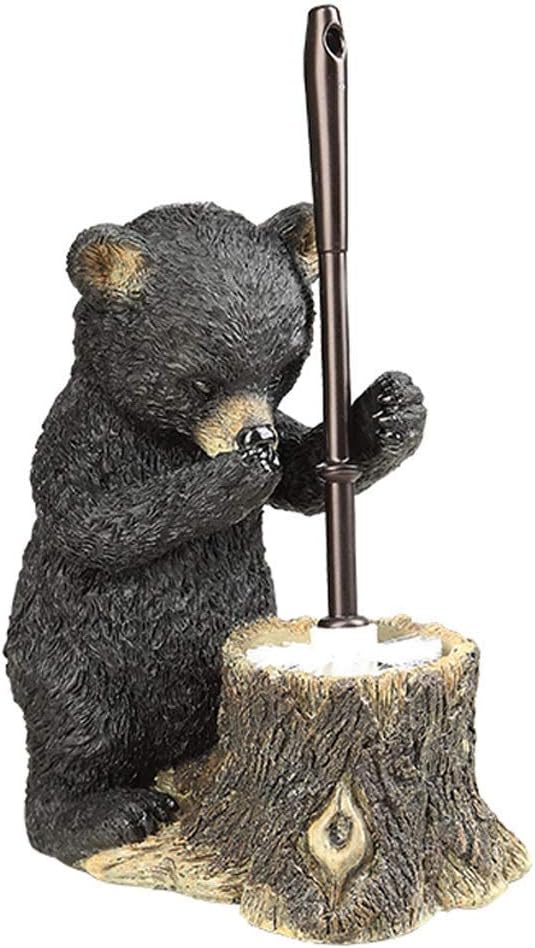 SPOUR Cartoon Bear Toilet Brush with Holder