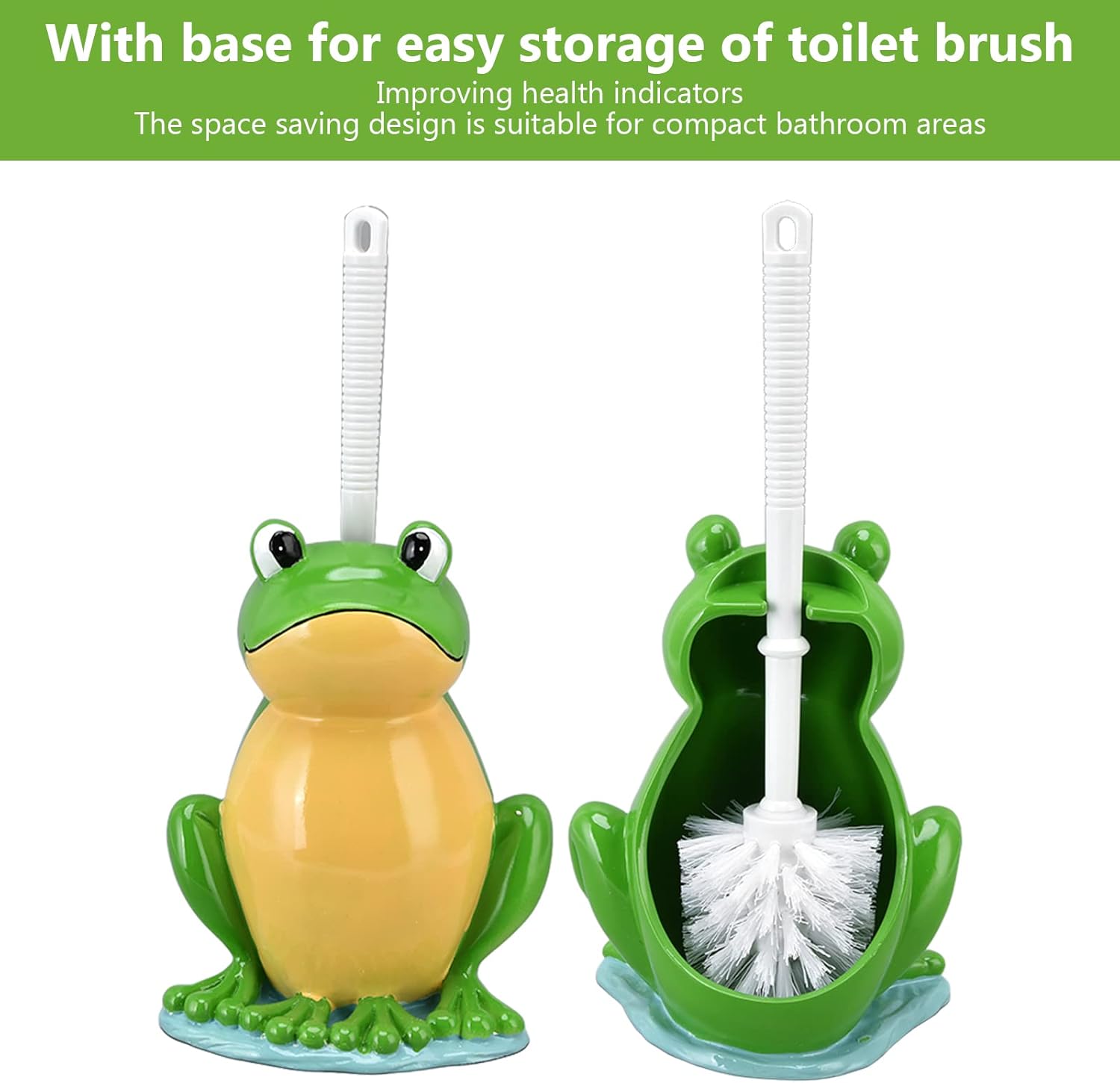 Tyenaza Toilet Plunger and Brush Set with Stand
