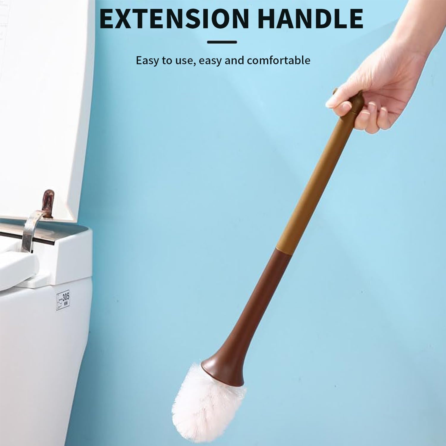 Giraffe Shape Toilet Brush Set with Holder