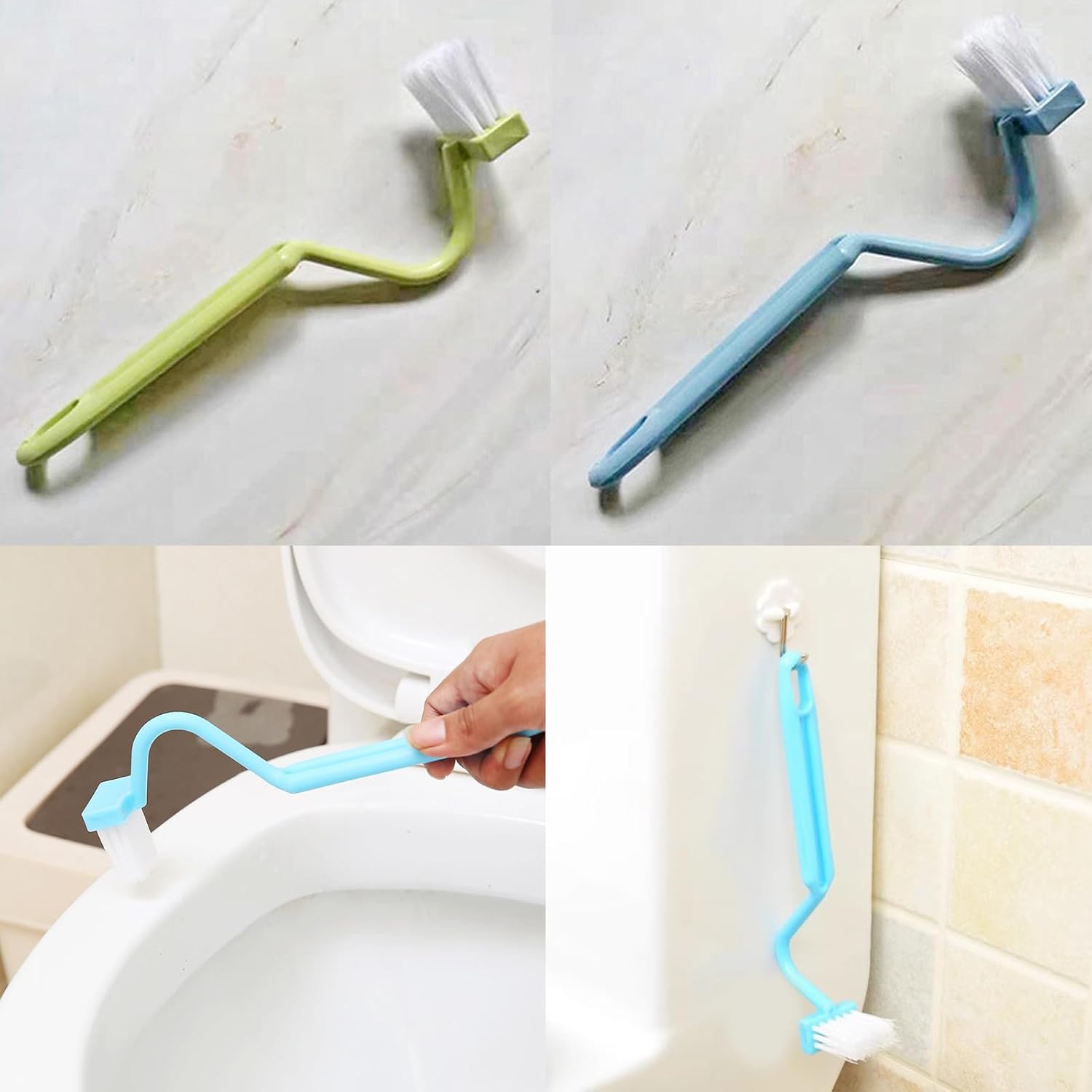 DLBTWDOYLS V-Shaped Toilet Brush Set of 2