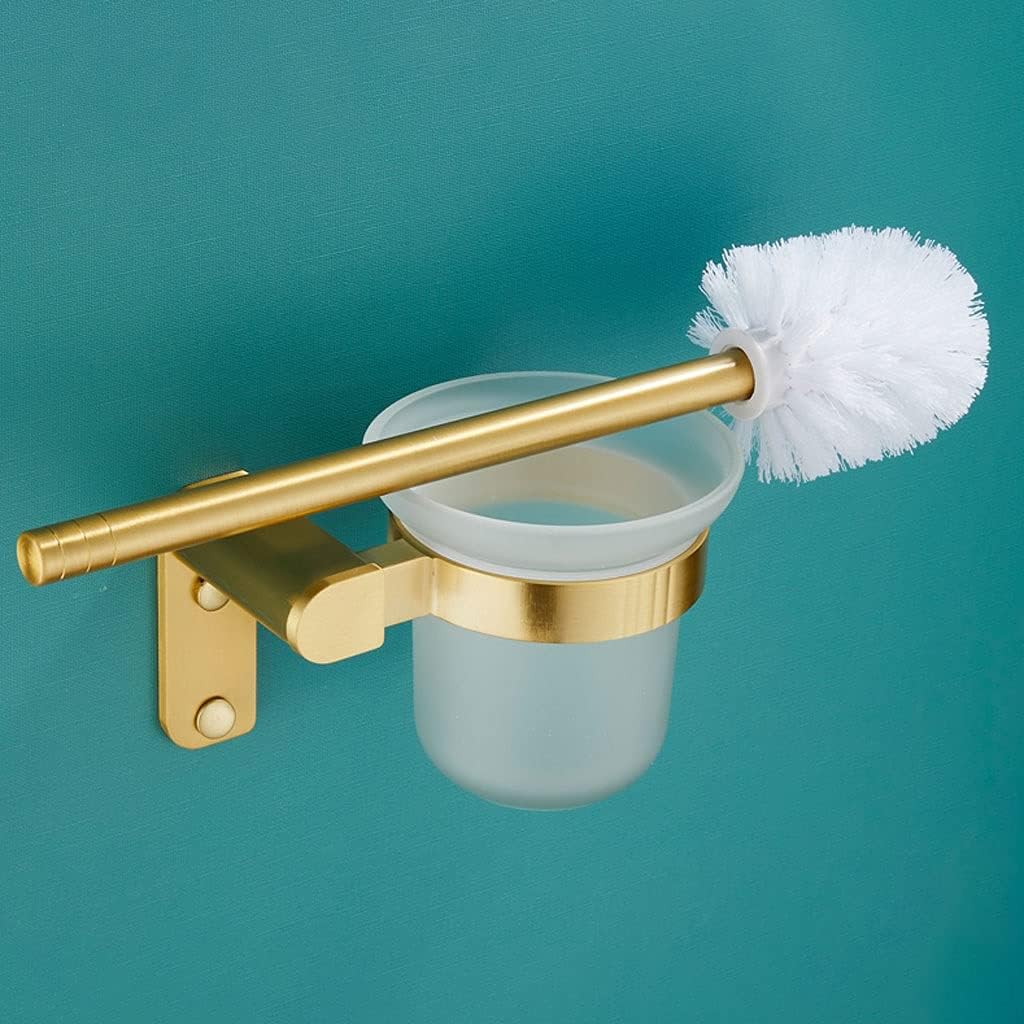 Toilet Brush with Wall Holder Durable Space-Saving Cleaning Kit