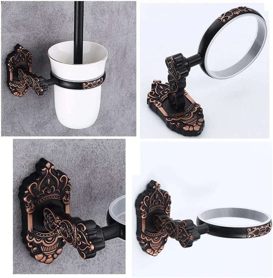 YIORYO Toilet Brush Set with Holder Modern and Durable