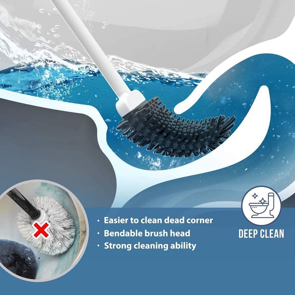 SPOUR Toilet Brush with Quick Drying Holder Set 1