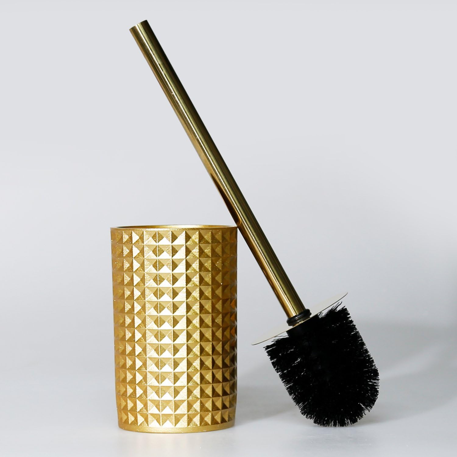 Neptune Toilet Brush with Gold Holder