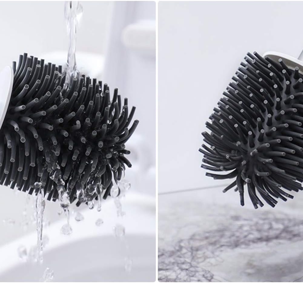 Leying Toilet Brush with Auto Open Close Holder