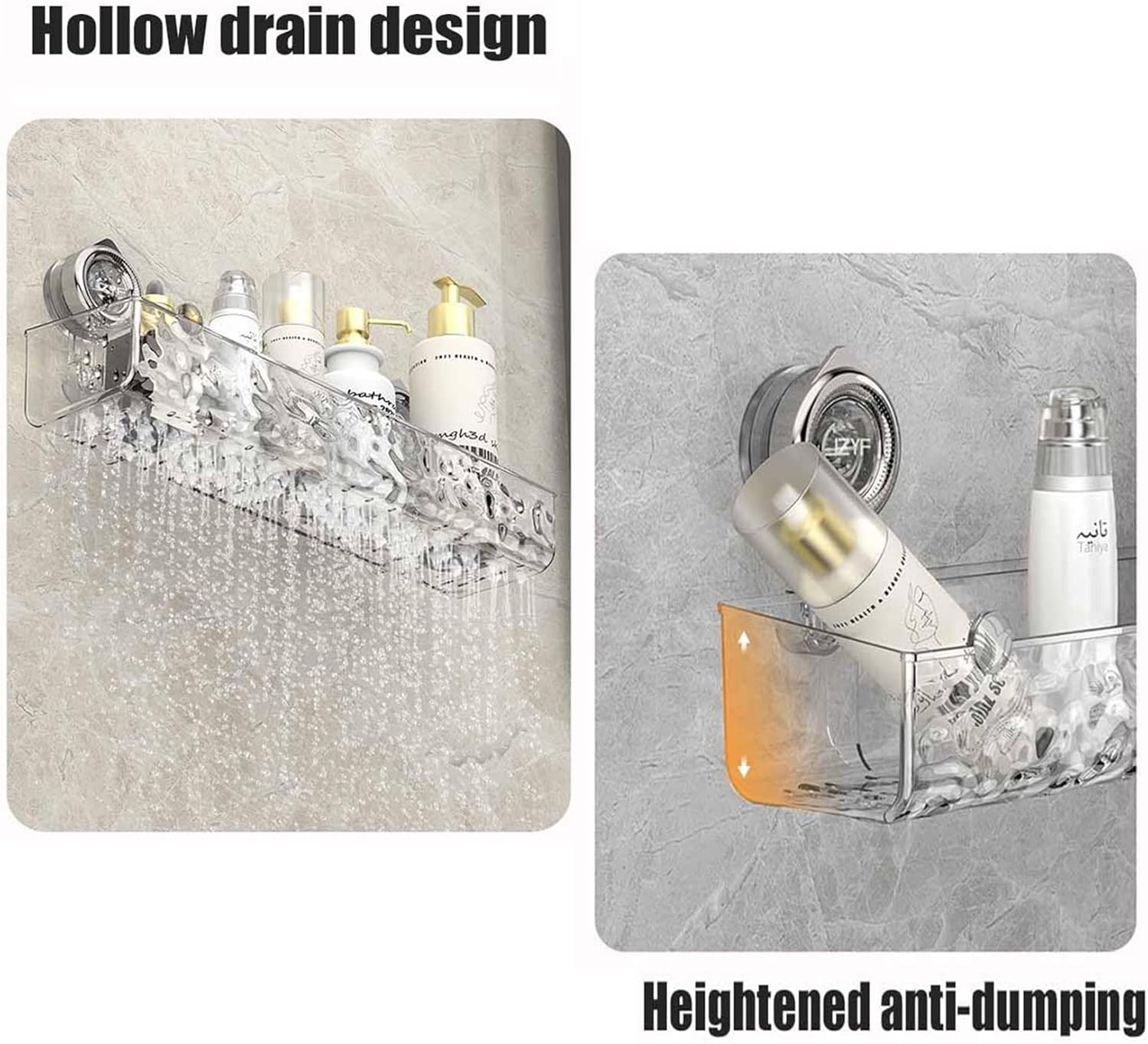 Circular Suction Cup Wall Shelf No Drill Mount
