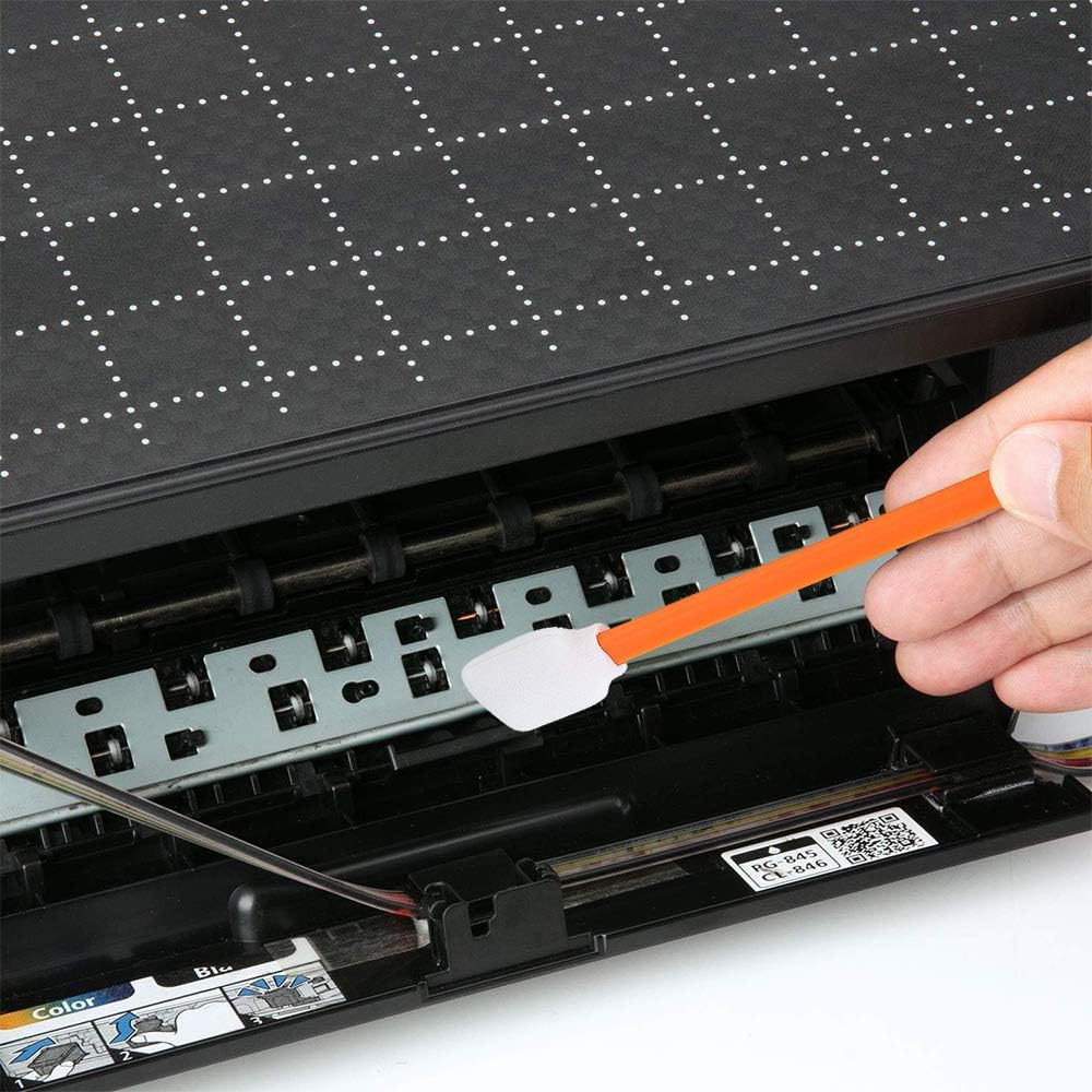 Wellgler 200pcs Disposable Crevice Cleaning Brush Orange