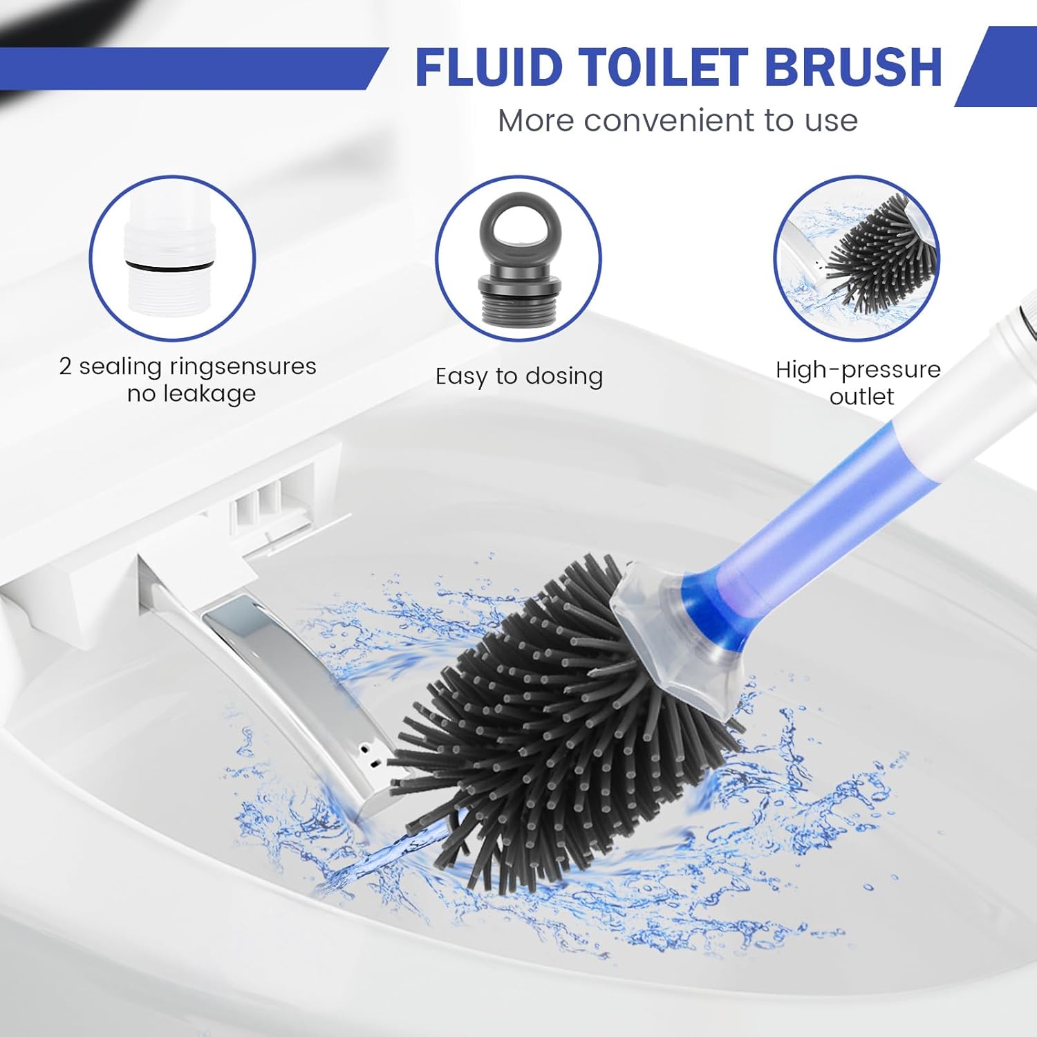 ZFLYCANP Toilet Brush Set with Detergent Dispenser 1