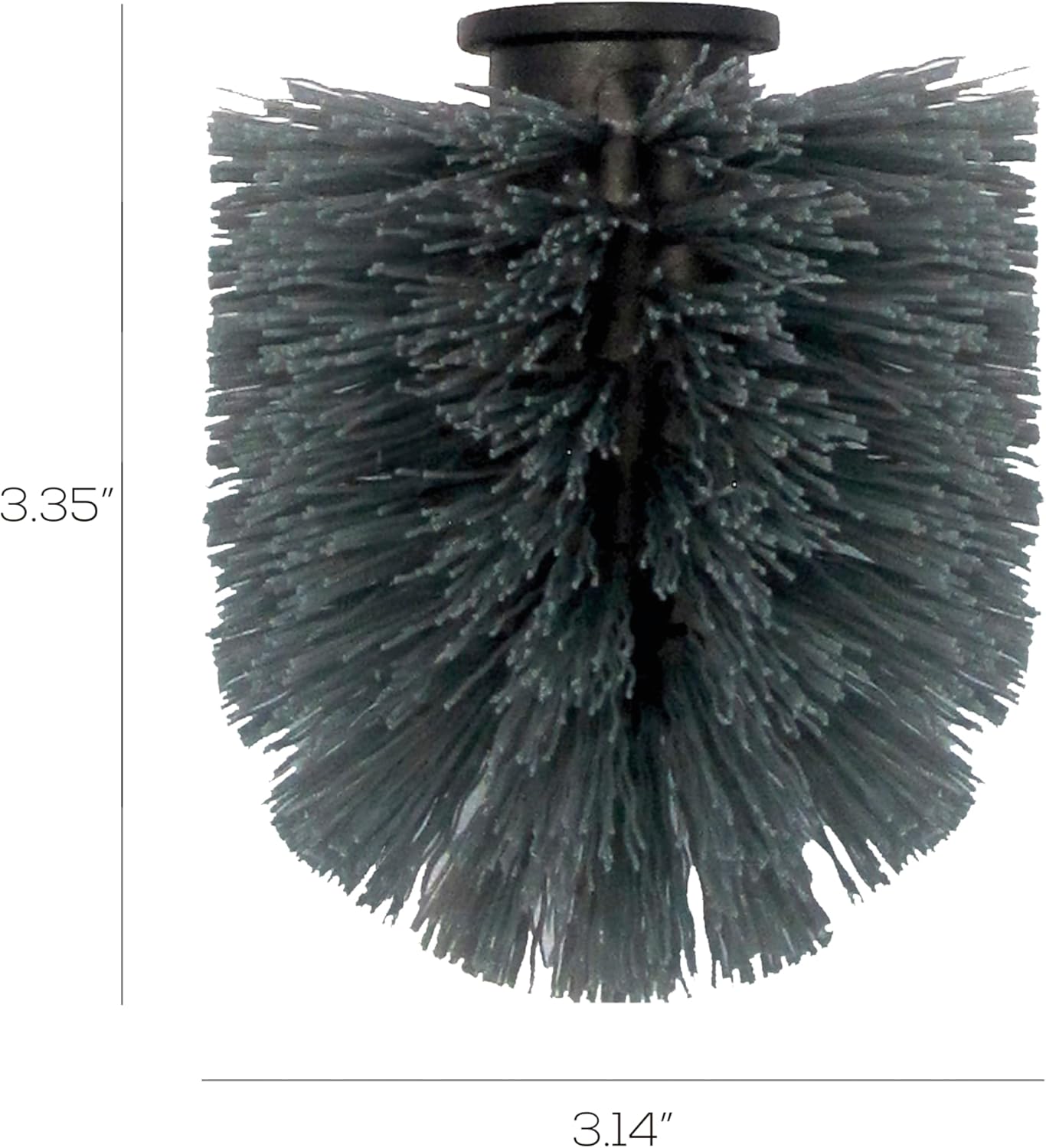 Vigar Toilet Bowl Brush Refill 2 Pack Black