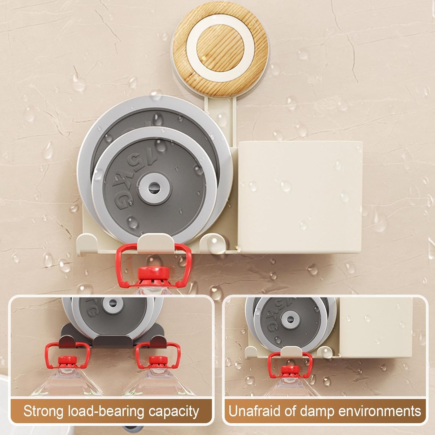 3 in 1 Shower Razor Holder with Storage Box