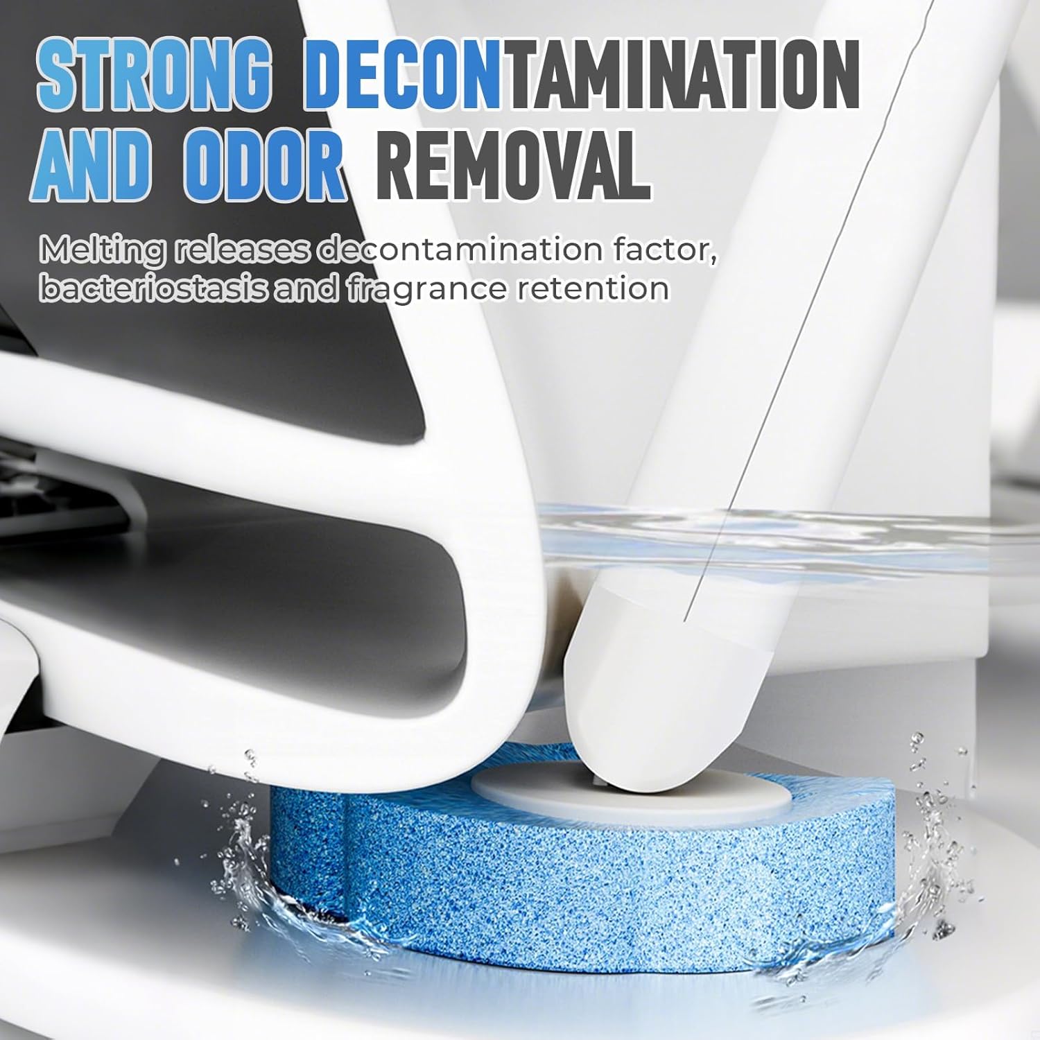 2025 Disposable Toilet Brush Set with 6 Heads and Non-Skid Handle