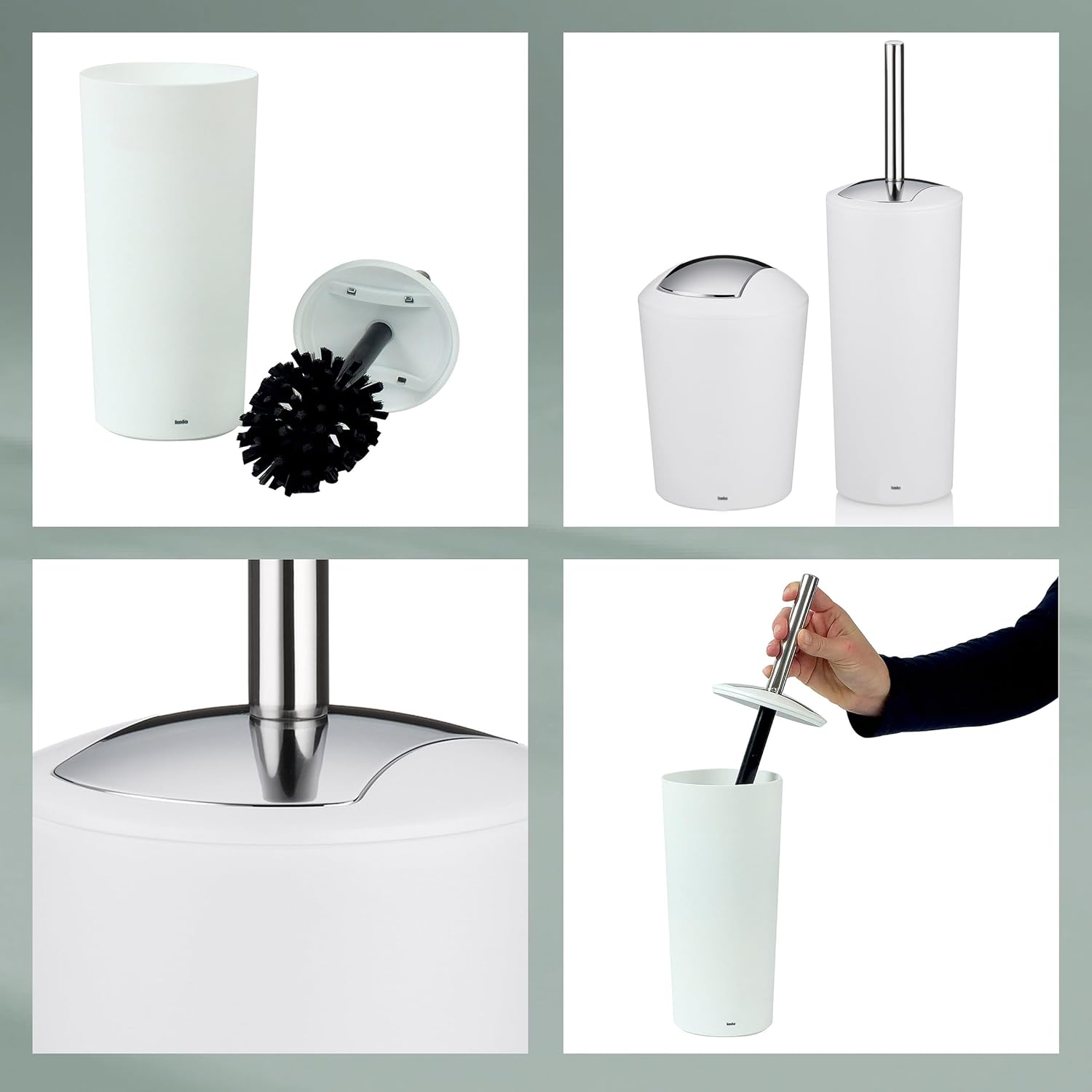 Kela Toilet Brush Set Marta Collection Black 1