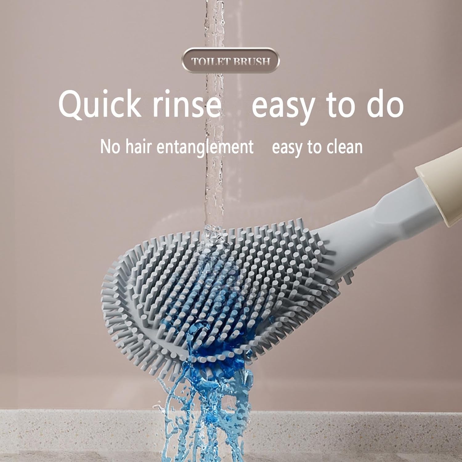AXunfei Toilet Brush and Holder Set with Magnetic Closure
