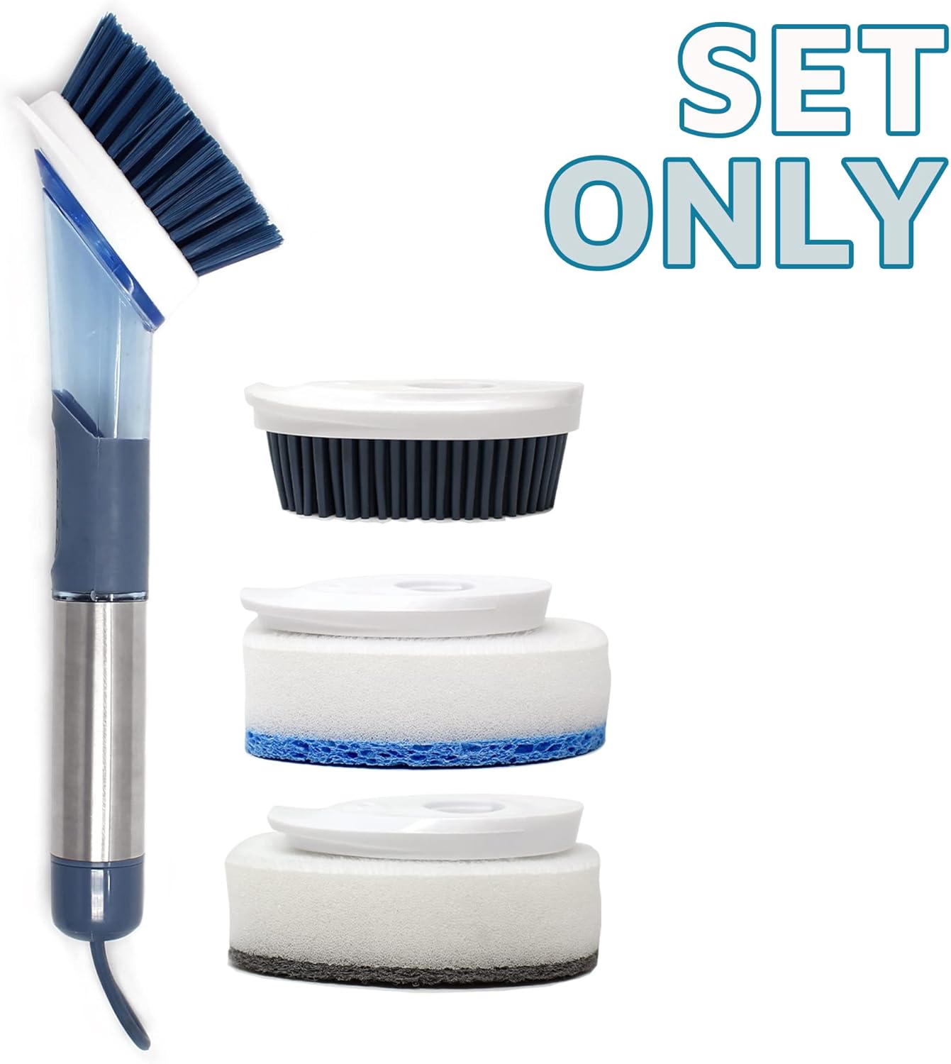 CBC Crown Toilet Brush with 4 Heads Extra Refill Set