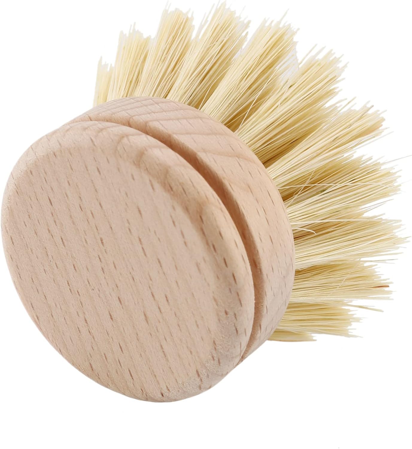 Nicfaky 6 Pcs Wooden Dish Brush Refillable Heads
