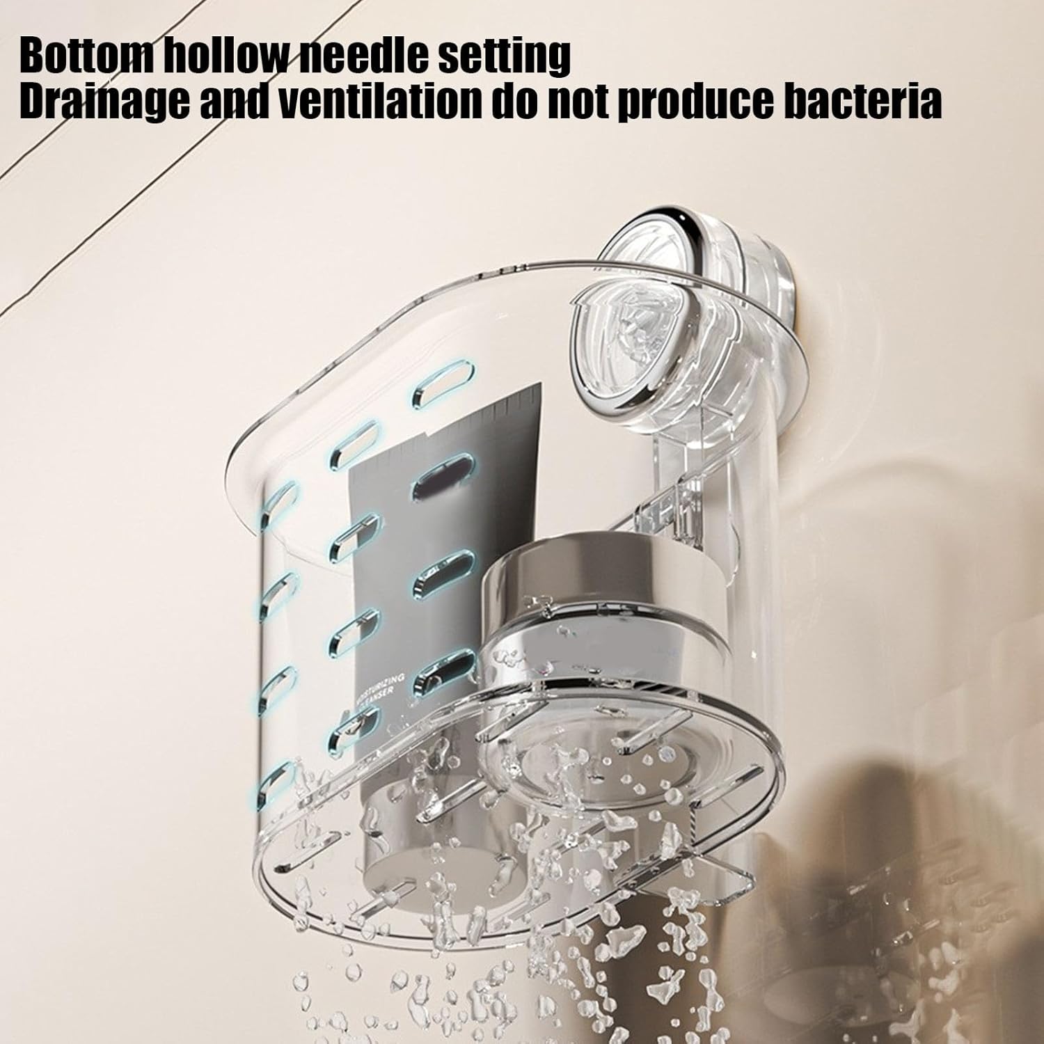 No-Drill Suction Storage Box for Bathroom and Kitchen