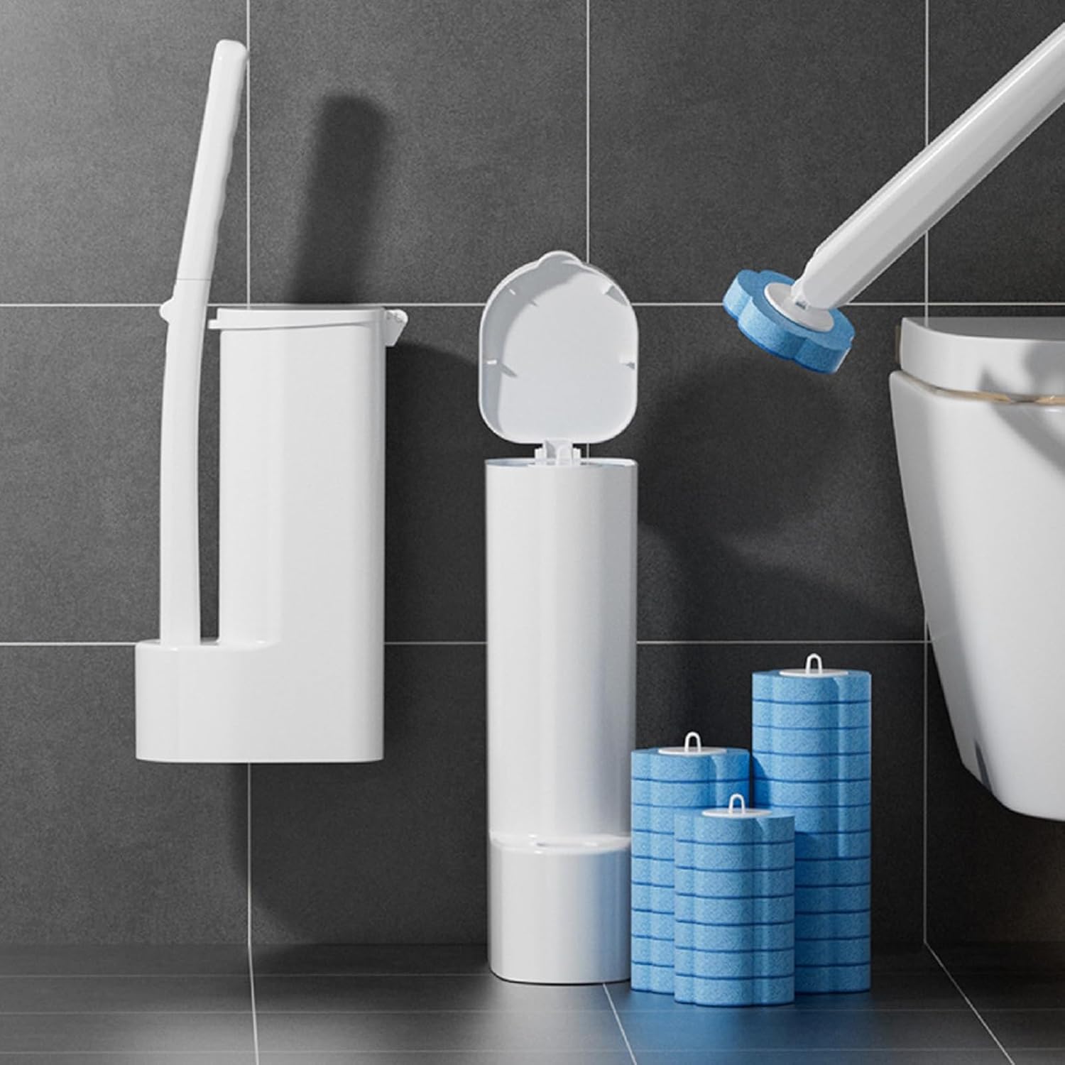 CERECO Toilet Brush with 36 Refill Heads