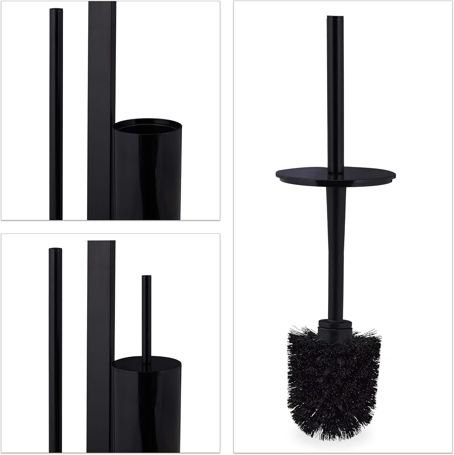 Relaxdays Toilet Brush Set with Paper Holder and Storage