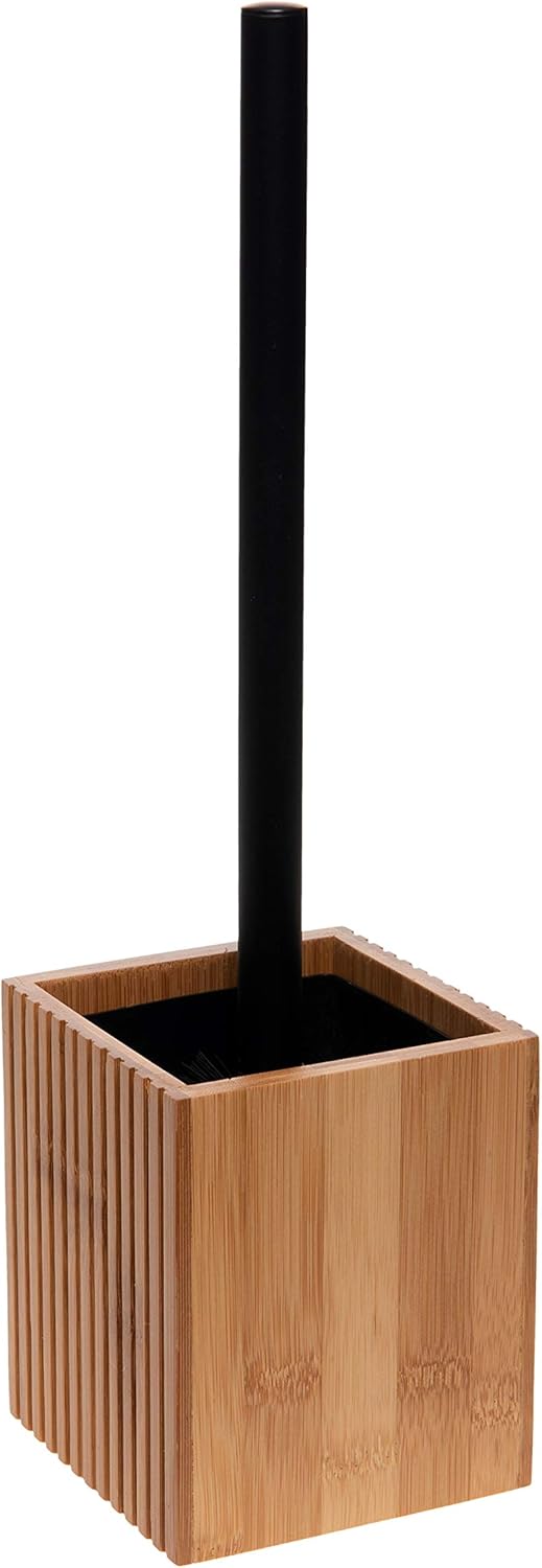 Bath Bliss Small Square Oslo Bamboo Toilet Brush