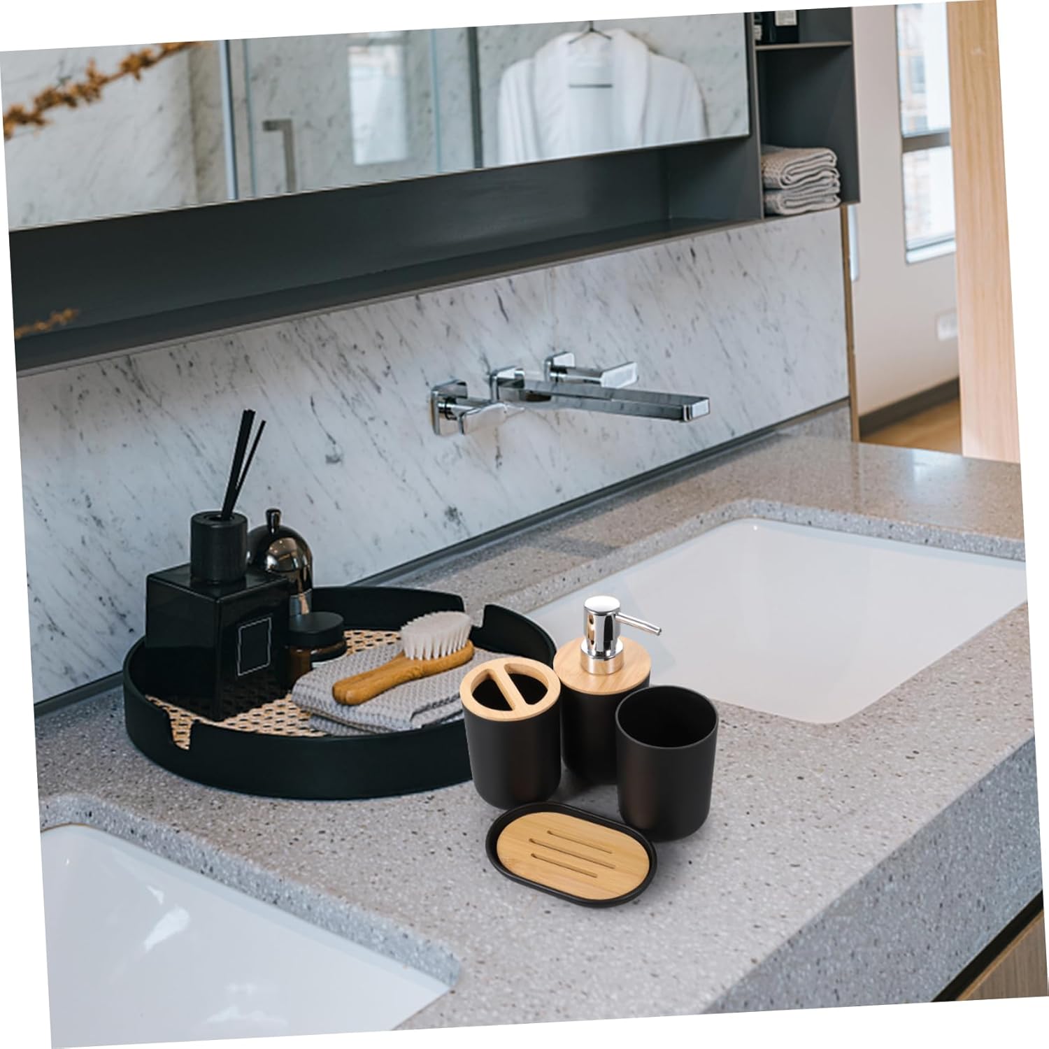LIFKOME 1Set Bathroom Accessory Set
