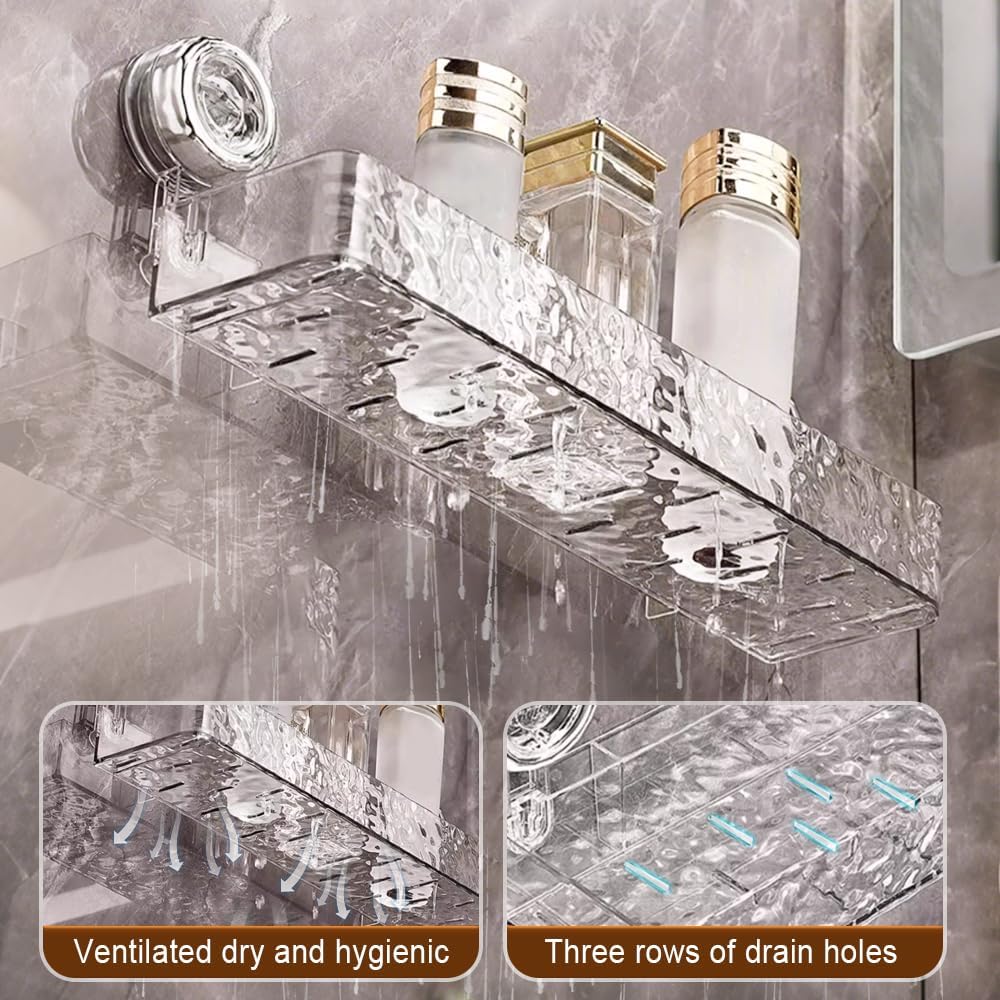 Foxiod Suction Cup Shower Caddy Black 1 PCS