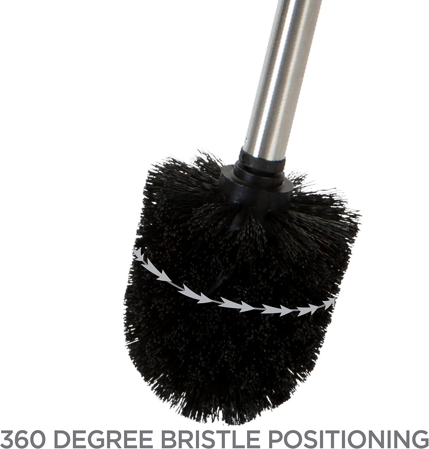 Bath Bliss Toilet Brush with Self Closing Lid and 360 Degree Head