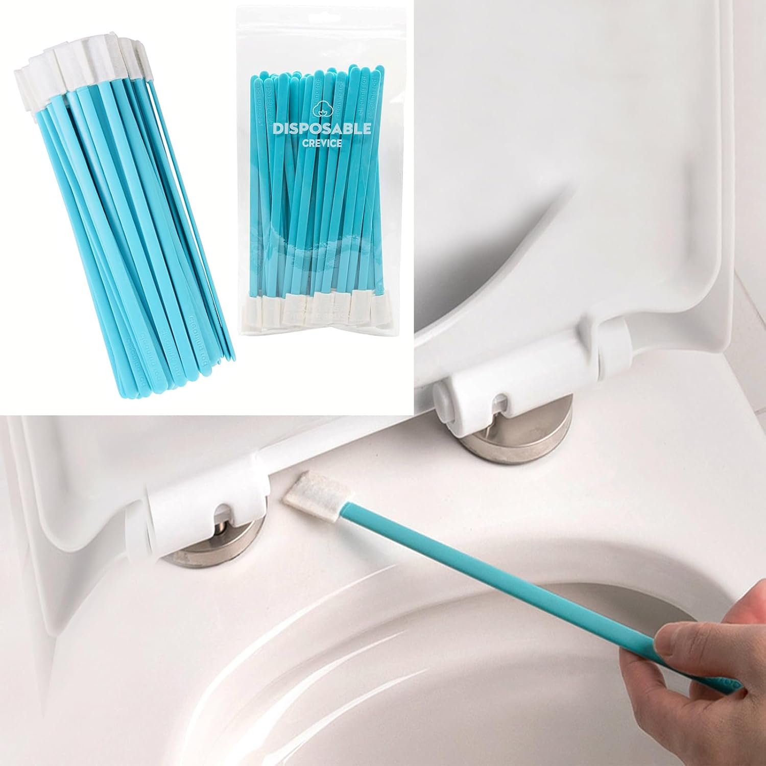 Blue 50Pcs Crevice Cleaning Brush Set