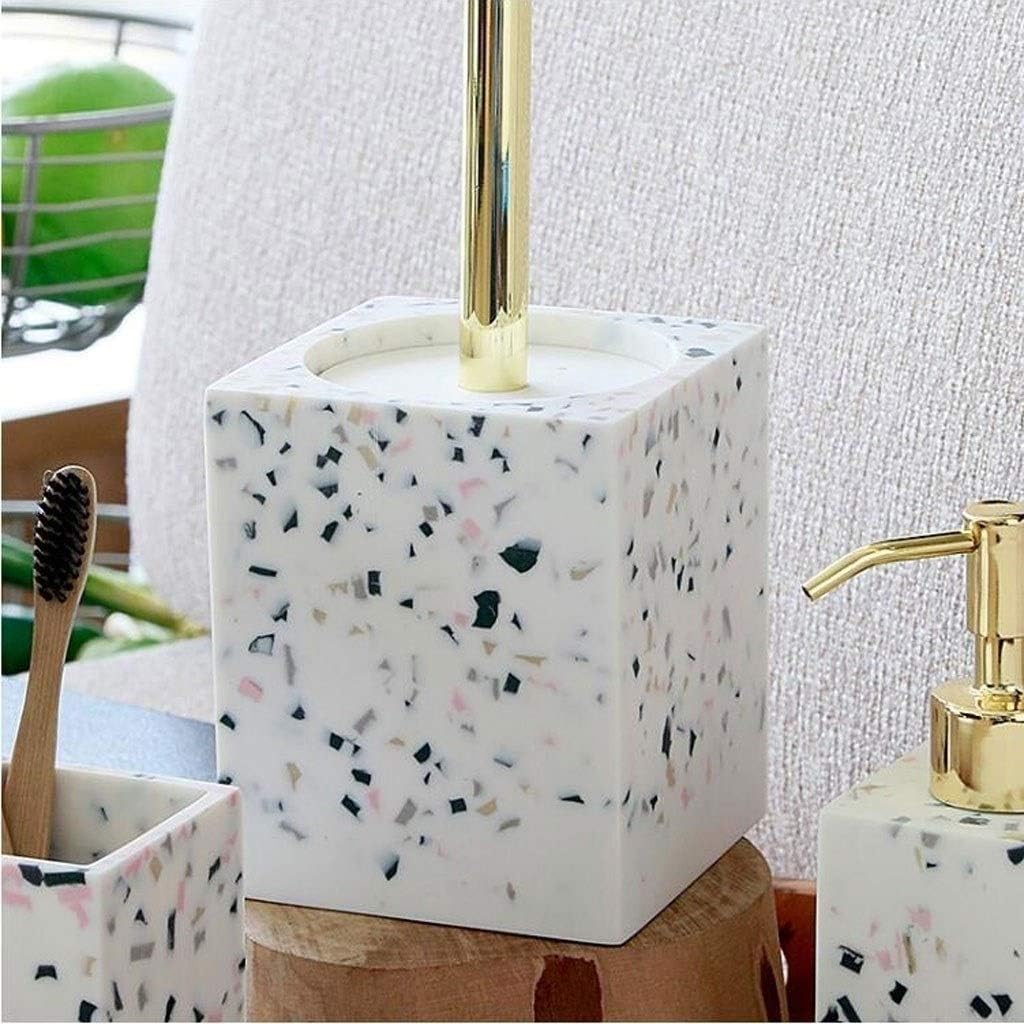 SPOUR Toilet Brush Holder Set Resin Durable
