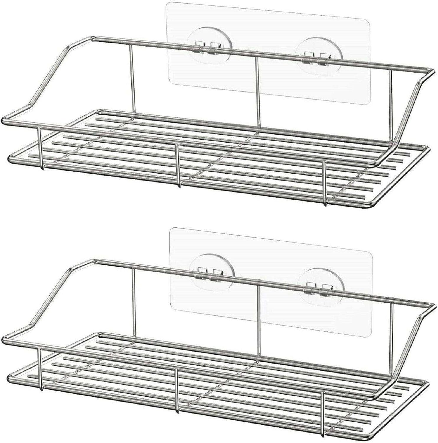 FINANCIALLY LIT 2-Pack Stainless Steel Shower Caddy